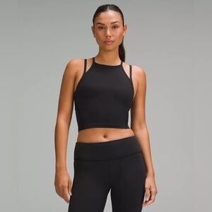 lululemon Wunder Train High Neck Cross Back Tank Black Size 12?